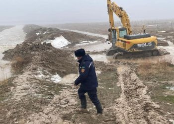 Сауранда су басқан аумақтарды қалпына келтіру жұмыстары жүріп жатыр