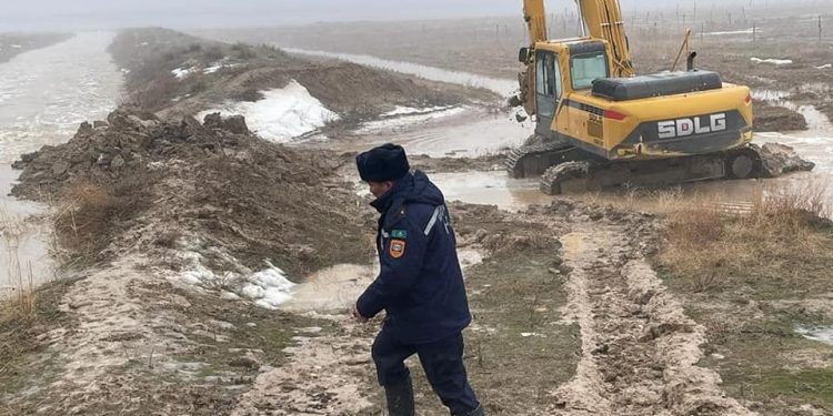 Сауранда су басқан аумақтарды қалпына келтіру жұмыстары жүріп жатыр