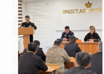 Шымкент гарнизонында «Рөлдегі маскүнем-қылмыскер» айлығы өтті