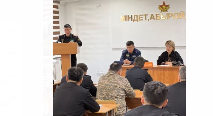 Шымкент гарнизонында «Рөлдегі маскүнем-қылмыскер» айлығы өтті