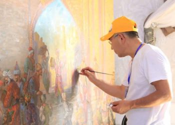 ҚЫЛҚАЛАМ ШЕБЕРЛЕРІ ТҮРКІСТАНДЫ ШЫҒАРМАШЫЛЫҚТАРЫ АРҚЫЛЫ ШЕТЕЛГЕ ТАНЫТАДЫ