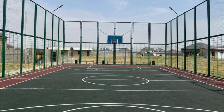 ШЫМКЕНТ: Тұранда кезекті спорт алаңшасы пайдалануға берілді