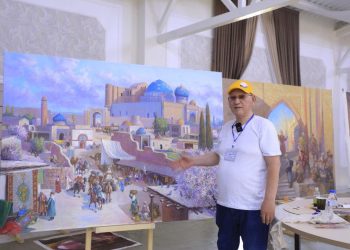 ТҮРКІСТАНДА «ART TURKISTAN» ХАЛЫҚАРАЛЫҚ ӨНЕР ФЕСТИВАЛІ АЯСЫНДА СУРЕТШІЛЕР СИМПОЗИУМЫ ӨТІП ЖАТЫР