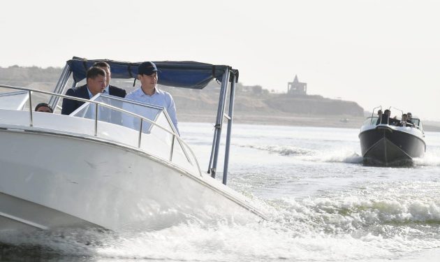 ДАРХАН САТЫБАЛДЫ ШАРДАРАДА СУ ҚОЙМАСЫНЫҢ ЖАҒДАЙЫМЕН ТАНЫСТЫ