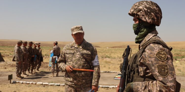 Түркістан облысында әскери жаттығулар өткізілуде