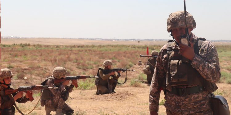 Түркістан облысында әскери қызметшілер өз шеберліктерін жетілдіруде