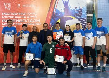 ВОЛЕЙБОЛДАН ҚАРАТАУ АУДАНЫ МЕКТЕПТЕРІ АРАСЫНДА ТУРНИР ӨТТІ
