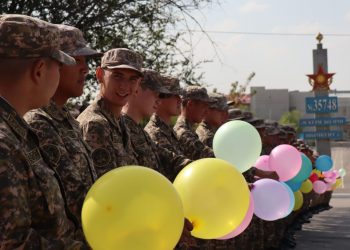 Әскерге шақырылған жастар Шымкентке келді