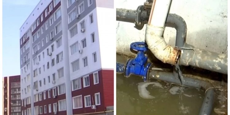 Шымкентте жастарға салынған көпқабатты үй бес жылға жетпей қирап жатыр