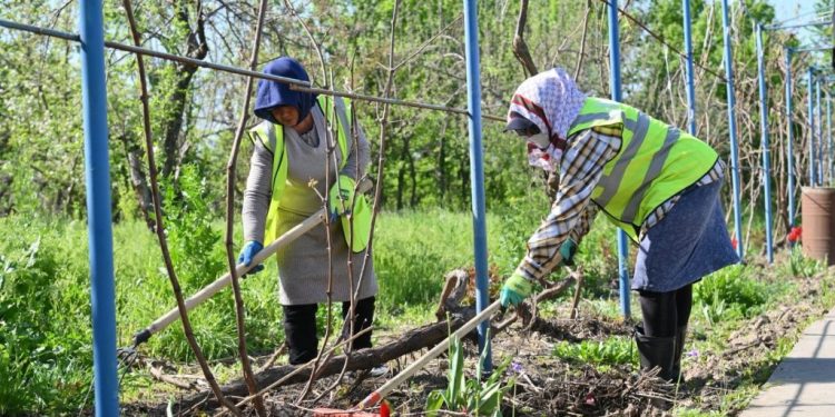ШЫМКЕНТТЕ ТАЗАЛЫҚ ПЕН ІЗГІЛІК АКЦИЯСЫ САНАЛАТЫН «КИЕЛІ МЕКЕН» АПТАЛЫҒЫ ЖАЛҒАСУДА