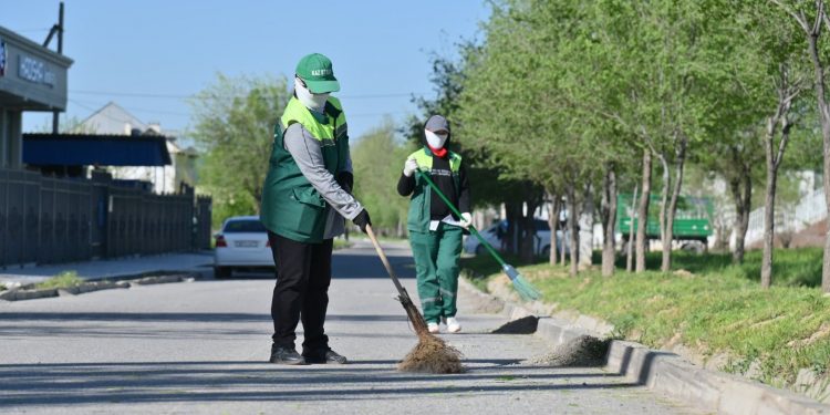 ШЫМКЕНТ: АСАРЛЫҚТАР АЛЛЕЯНЫ КӨРІКТЕНДІРУГЕ ШЫҚТЫ