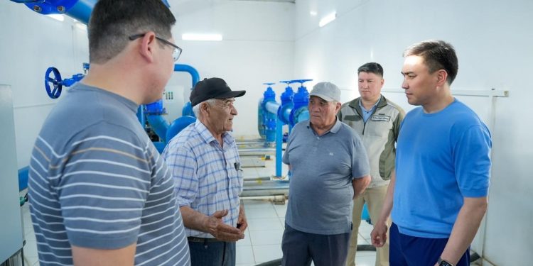 САЙРАМ ТҰРҒЫН АЛАБЫНДА ЖАҢА АУЫЗ СУ ЖҮЙЕСІ ІСКЕ ҚОСЫЛДЫ