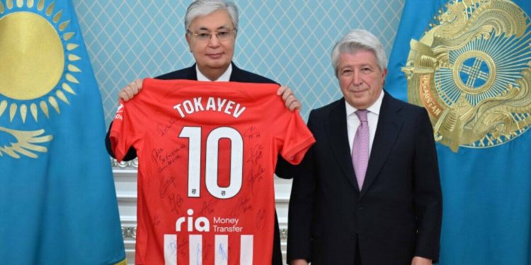 Мемлекет басшысы «Атлетико Мадрид» футбол клубының президенті Энрике Сересо Торресті қабылдады