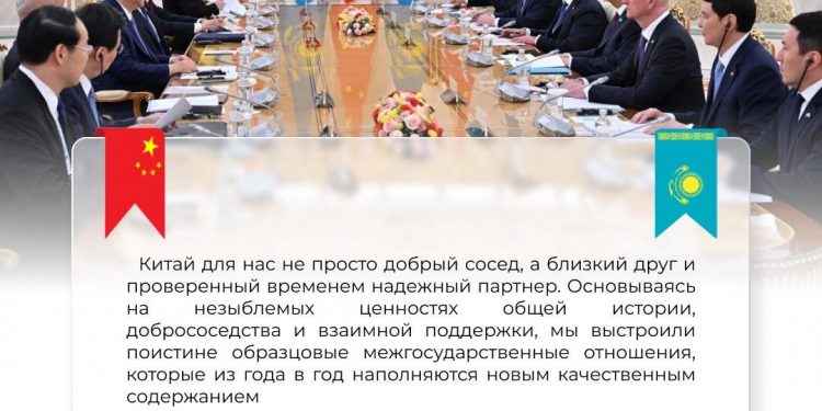 Состоялись переговоры Президента Касым-Жомарта Токаева с Председателем КНР Си Цзиньпином в узком формате