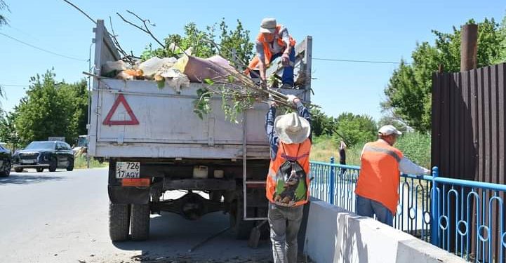 ҚОШҚАР АТА ӨЗЕНІНІҢ БОЙЫ ТАЗАЛАНДЫ