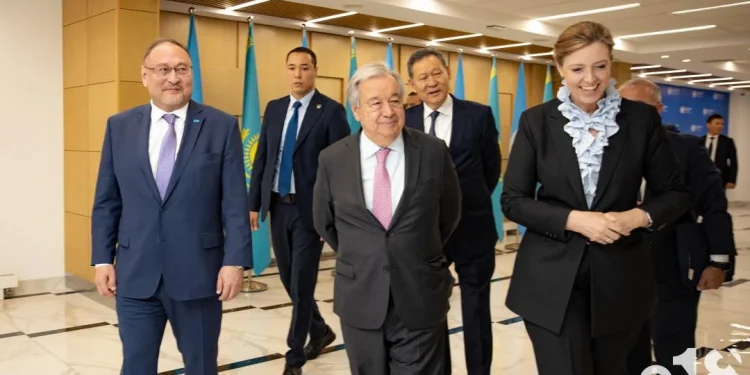 Антониу Гутерриш БҰҰ-ның Алматыдағы UN Plaza ғимаратында болды