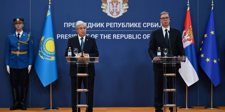 Қасым-Жомарт Тоқаев пен Александр Вучич БАҚ өкілдері үшін брифинг өткізді