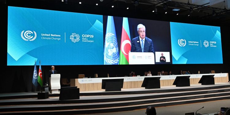 Қазақстан Президенті Бакудегі Дүниежүзілік климат саммитінде сөз сөйледі