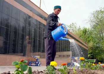 ТҮРКІСТАН: ҚАЗЫҒҰРТТА 1000 ТҮП ГҮЛ ЖӘНЕ СӘНДІ АҒАШ ЕГІЛДІ