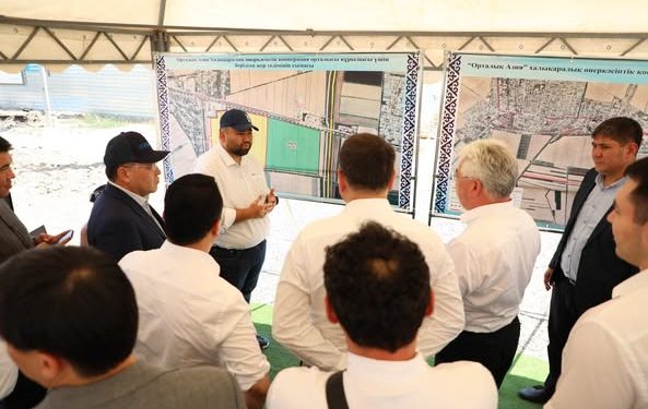 ТҮРКІСТАН: МАҚТААРАЛДА ХАЛЫҚАРАЛЫҚ ӨНДІРІСТІК КООПЕРАЦИЯ ОРТАЛЫҒЫН ҚҰРУ ЖҰМЫСЫ ЖАНДАНАДЫ