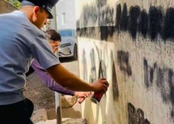 В Шымкенте прошла акция «STOP! Graffiti»: молодёжь активно выступила против наркотиков