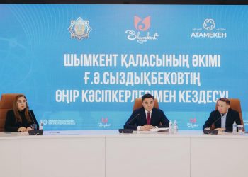 АКИМ ШЫМКЕНТА ВСТРЕТИЛСЯ С ПРЕДПРИНИМАТЕЛЯМИ