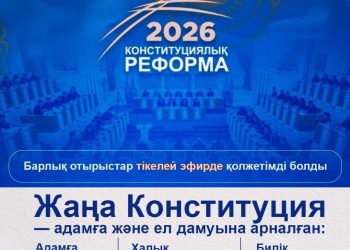 2026 ЖЫЛҒЫ КОНСТИТУЦИЯЛЫҚ РЕФОРМА: АШЫҚТЫҚ ПЕН АДАМҒА БАҒЫТТАЛҒАН ДАМУ