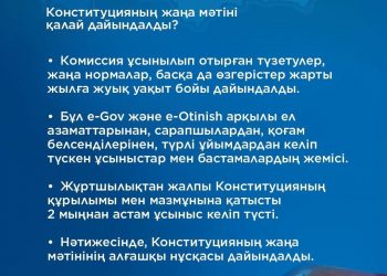 КОНСТИТУЦИЯНЫҢ ЖАҢА ПРЕАМБУЛАСЫ: ҚҰНДЫЛЫҚТАР МЕН БОЛАШАҚҚА БАҒДАР