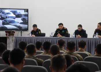 Шымкент гарнизонында жол қауіпсіздігі бойынша алдын алу сабағы өтті