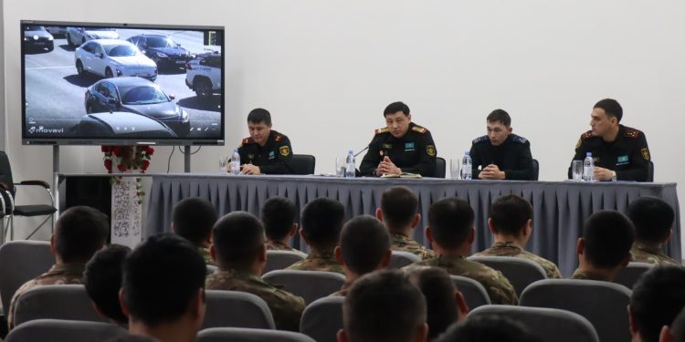 Шымкент гарнизонында жол қауіпсіздігі бойынша алдын алу сабағы өтті