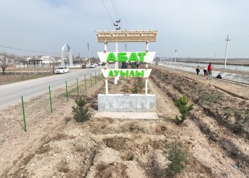 ТҮРКІСТАН: МАҚТАРАЛДАҒЫ АБАТ АУЫЛЫНЫҢ ТҰРҒЫНДАРЫ 400-ДЕН АСТАМ КӨШЕТ ОТЫРҒЫЗДЫ