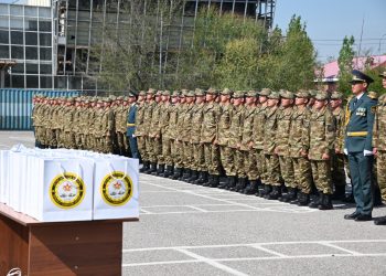 Шымкентте сарбаздар мерзімді әскери қызметін аяқтады