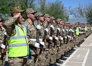 Шымкентте 118 әскери міндетті Отанға адал болуға ант берді