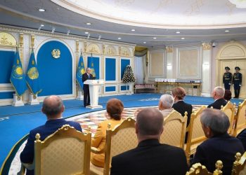 МЕМЛЕКЕТ БАСШЫСЫ БАҚ САЛАСЫ ҚЫЗМЕТКЕРЛЕРІН МАРАПАТТАУ РӘСІМІНДЕ СӨЗ СӨЙЛЕДІ