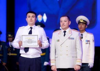 Шымкентте Қазақстан полициясы күні салтанатты түрде аталып өтті