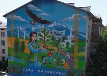 Қала келбетін жаңғырту: Шымкентте мурал салу жұмыстары жалғасуда