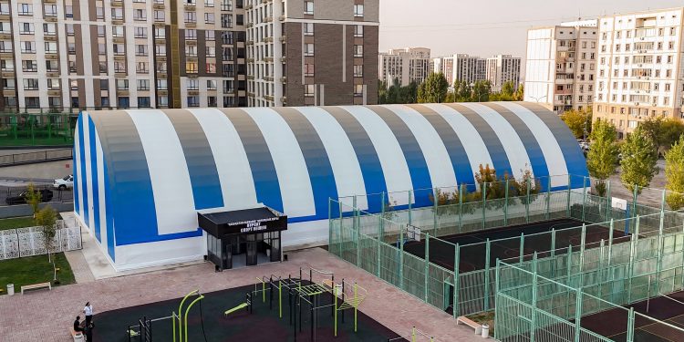 ДВА НОВЫХ МОДУЛЬНЫХ СПОРТИВНЫХ ЗАЛА ОТКРЫЛИ В ШЫМКЕНТЕ
