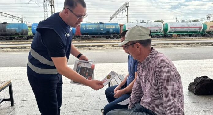 Шымкент теміржол вокзалында «Қауіпсіз жол» іс-шарасы өтті